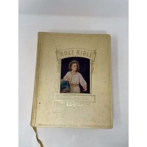 Holy Bible 1958 New Standard Reference Bible vintage Blue Ribbon Large Hertel